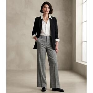 Lauren Ralph Lauren Size 4 Houndstooth Pattern Trousers Length 32” Career Pants
